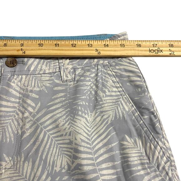 Margaritaville Mens Shorts Size 30 Gray Palm Tropical Stretch Golf Board Shorts - Picture 8 of 11